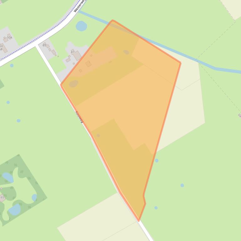 Kaart van postcodegebied 1797RW.