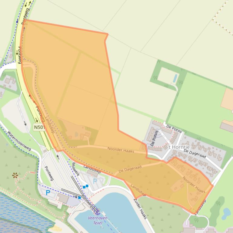 Kaart van postcodegebied 1797SJ.