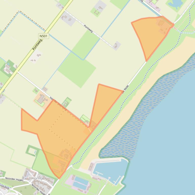 Kaart van postcodegebied 1797SM.