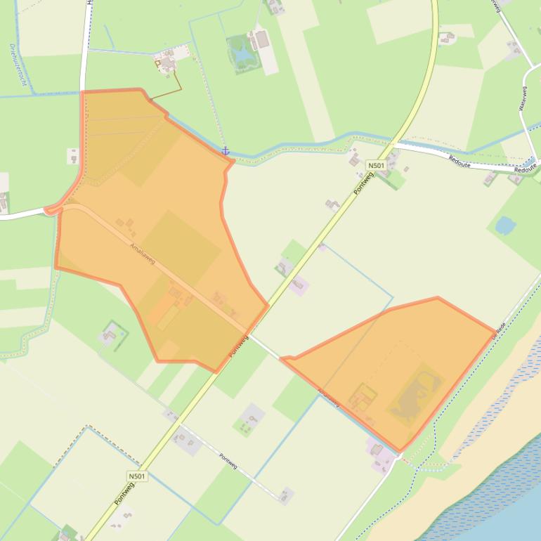 Kaart van postcodegebied 1797SW.