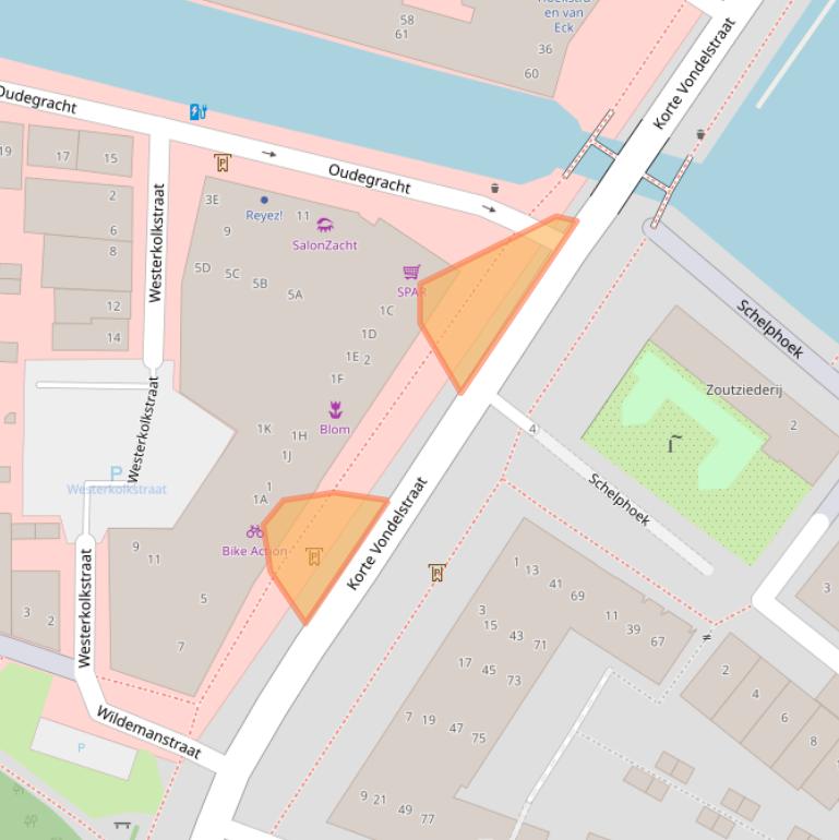 Kaart van postcodegebied 1811AE.