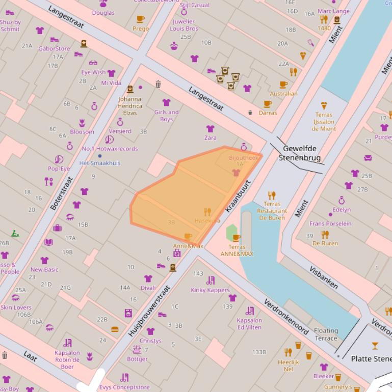 Kaart van postcodegebied 1811BK.