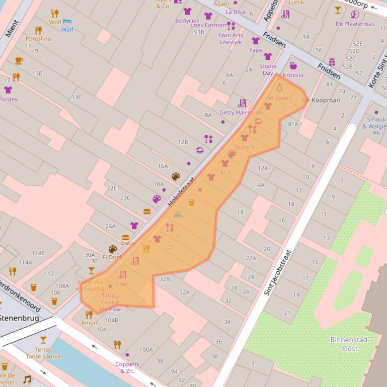 Kaart van postcodegebied 1811BL.