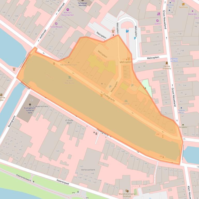 Kaart van postcodegebied 1811CM.