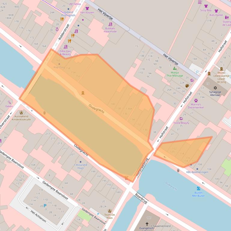 Kaart van postcodegebied 1811CN.