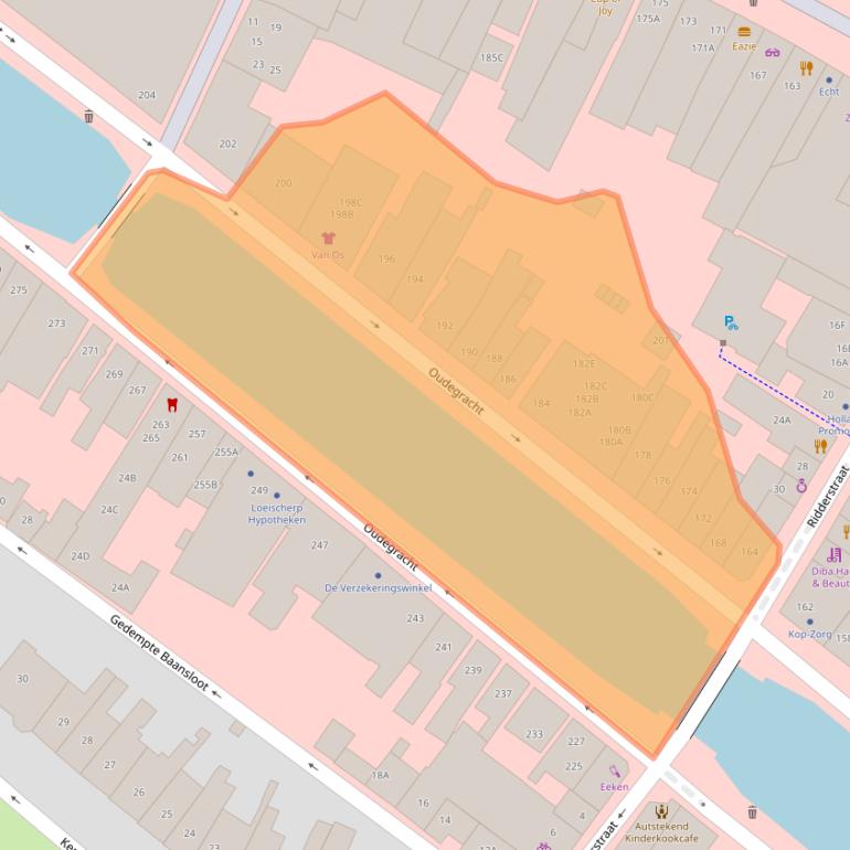 Kaart van postcodegebied 1811CP.