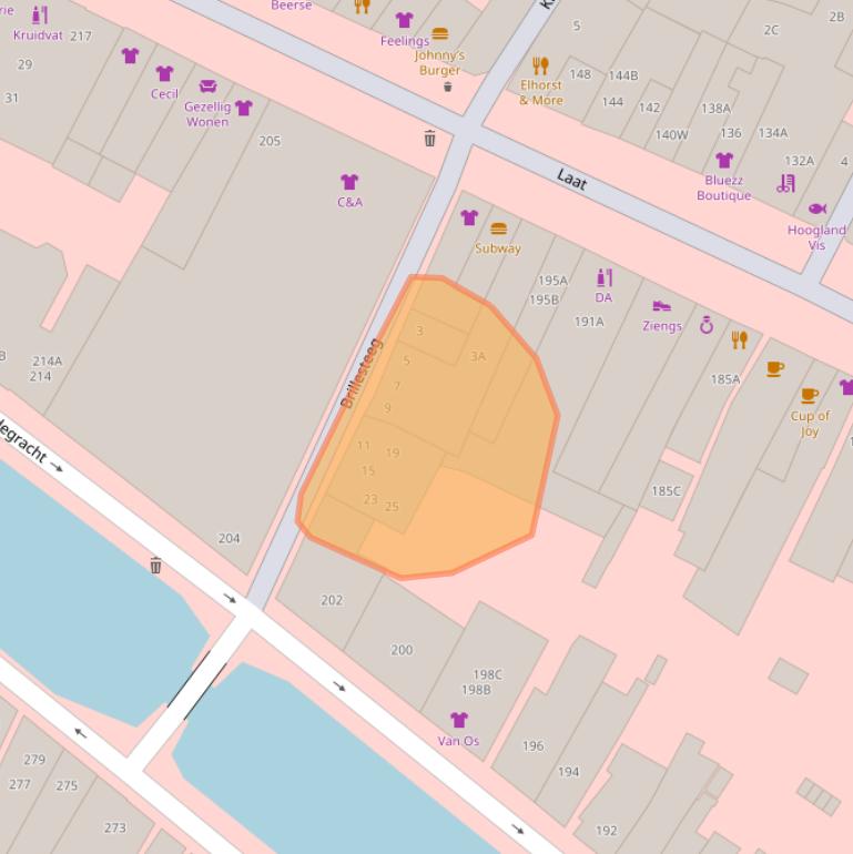 Kaart van postcodegebied 1811CS.