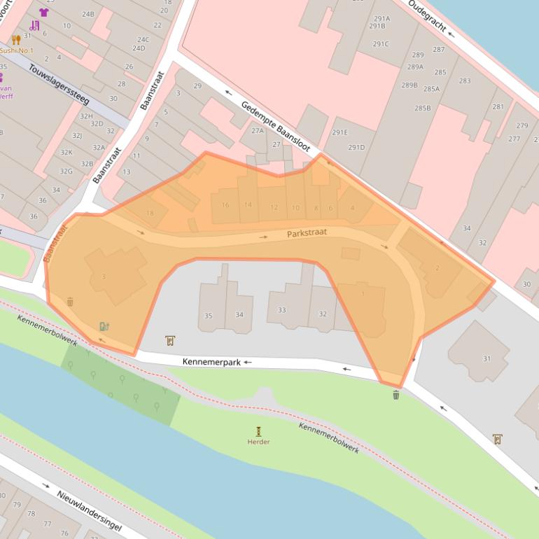 Kaart van postcodegebied 1811DK.