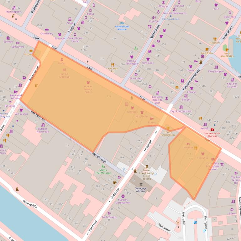 Kaart van postcodegebied 1811ED.