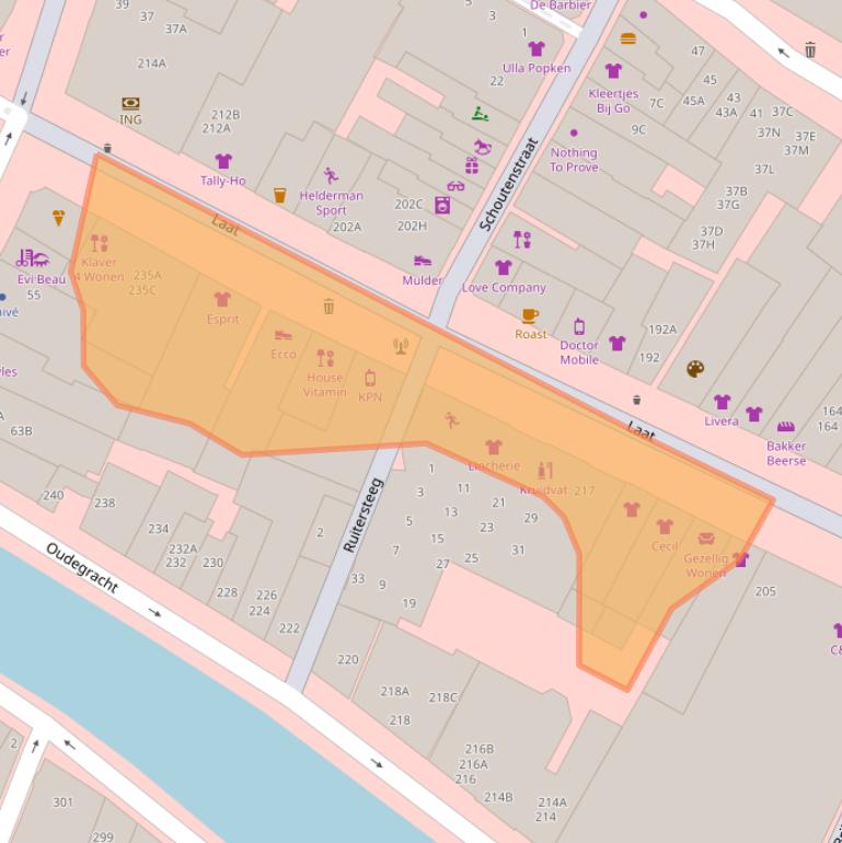 Kaart van postcodegebied 1811EH.