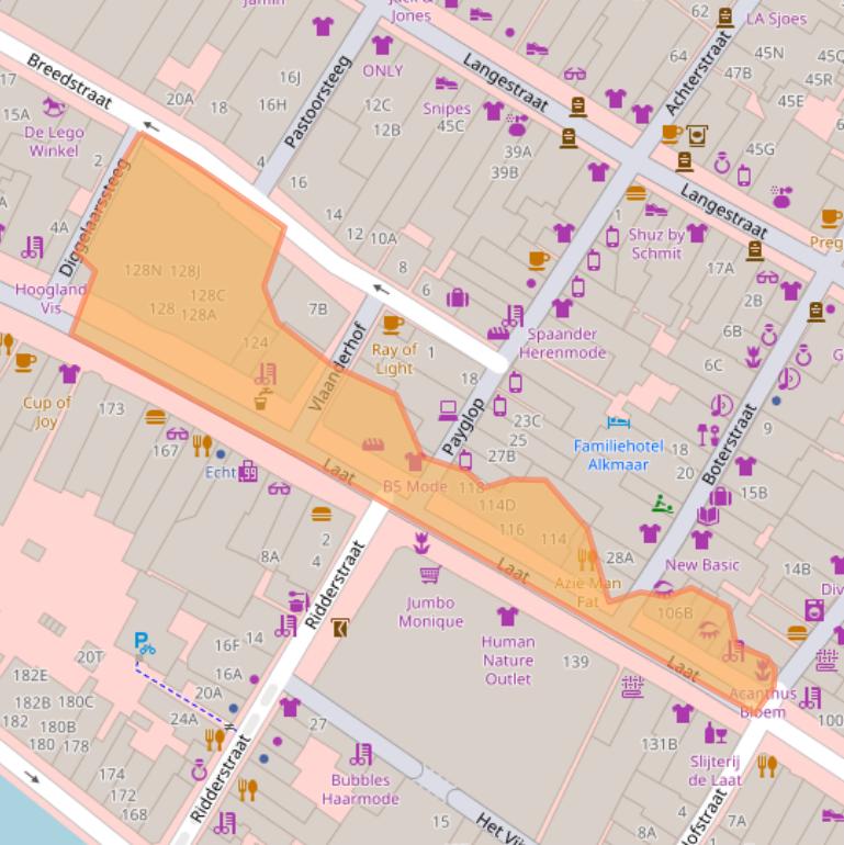 Kaart van postcodegebied 1811EL.