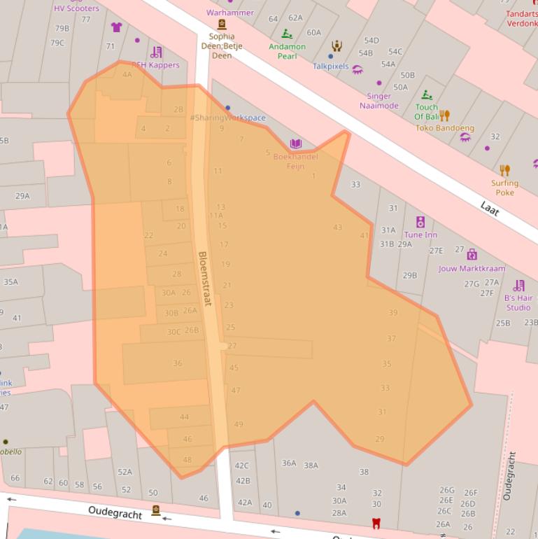 Kaart van postcodegebied 1811ES.