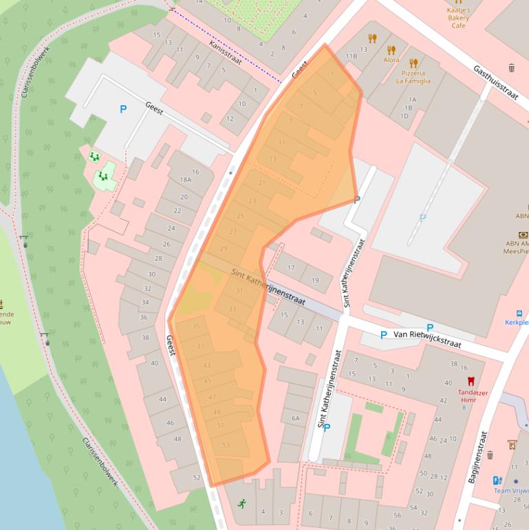 Kaart van postcodegebied 1811GG.