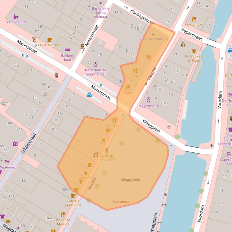 Kaart van postcodegebied 1811JM.