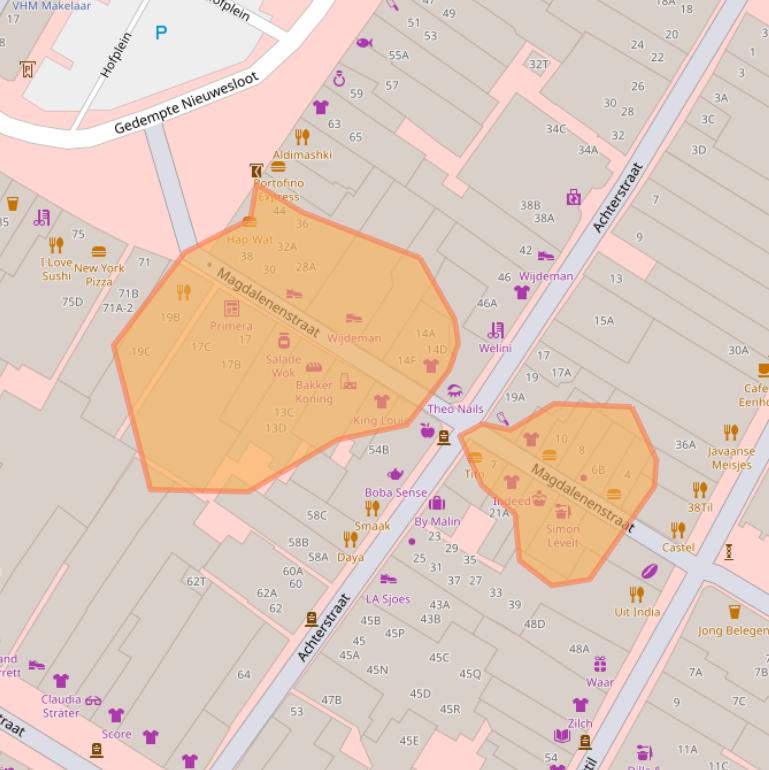 Kaart van postcodegebied 1811JR.