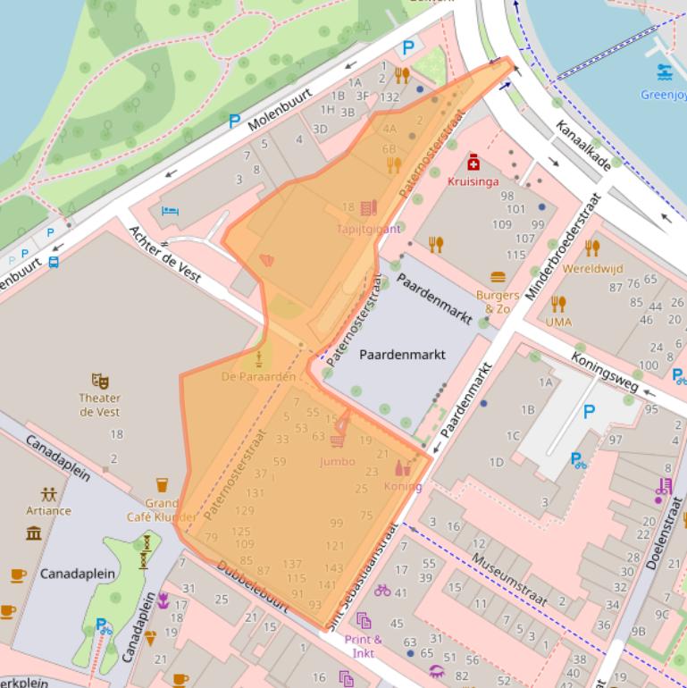 Kaart van postcodegebied 1811KG.