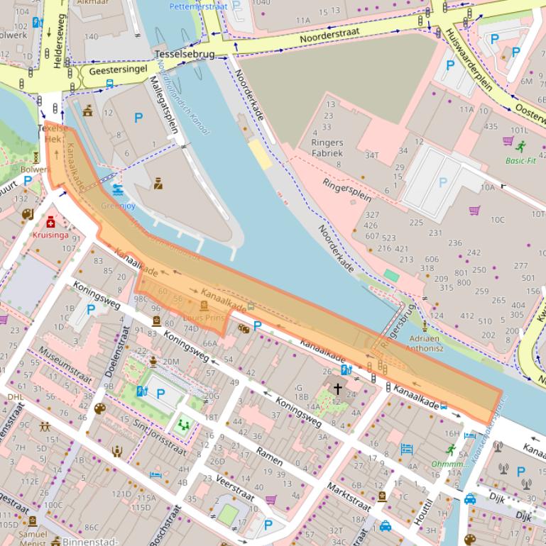 Kaart van postcodegebied 1811LS.