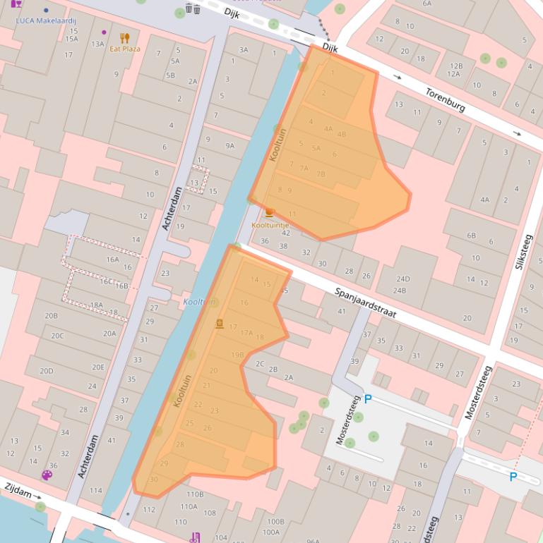 Kaart van postcodegebied 1811MG.