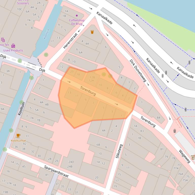 Kaart van postcodegebied 1811MJ.