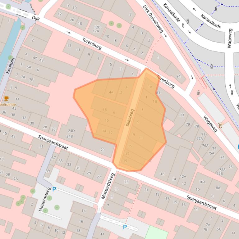 Kaart van postcodegebied 1811MP.