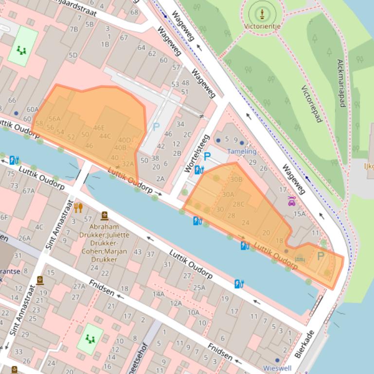 Kaart van postcodegebied 1811MX.