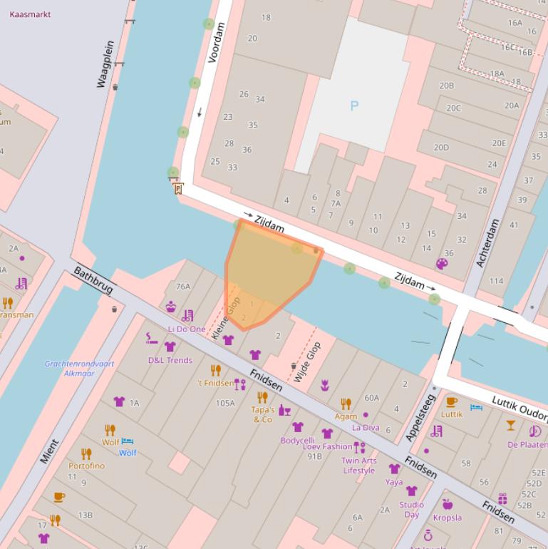 Kaart van postcodegebied 1811NK.