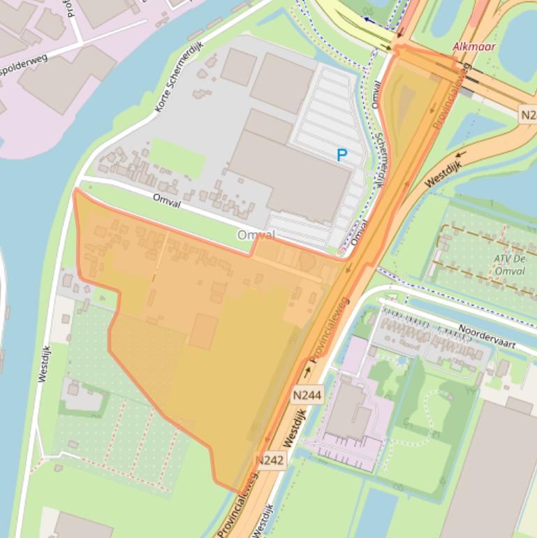 Kaart van postcodegebied 1812NB.