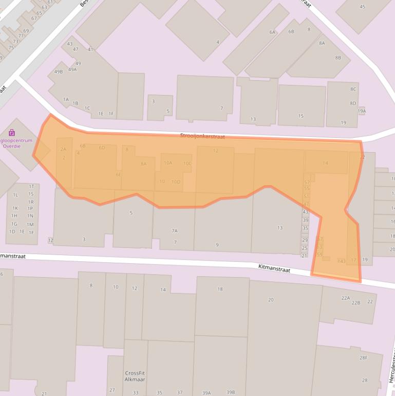 Kaart van postcodegebied 1812PK.