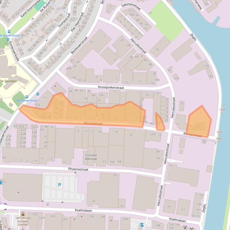 Kaart van postcodegebied 1812PL.