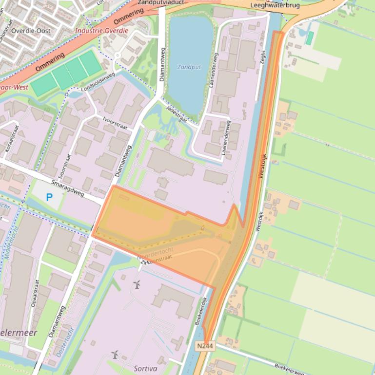 Kaart van postcodegebied 1812RG.