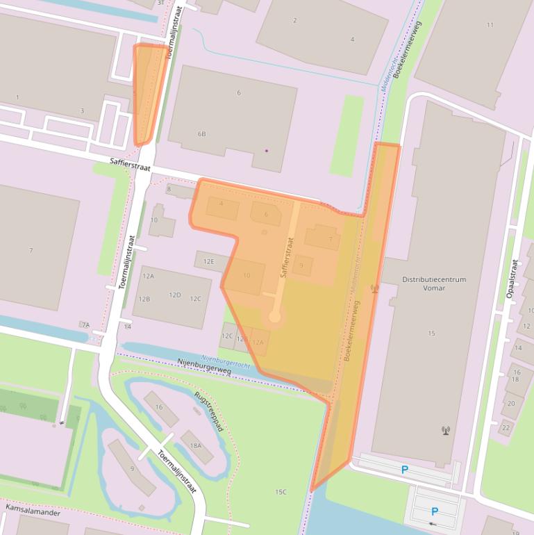 Kaart van postcodegebied 1812RM.