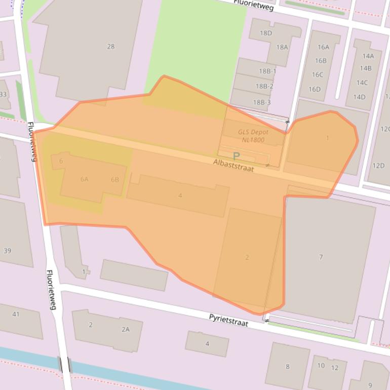 Kaart van postcodegebied 1812SB.