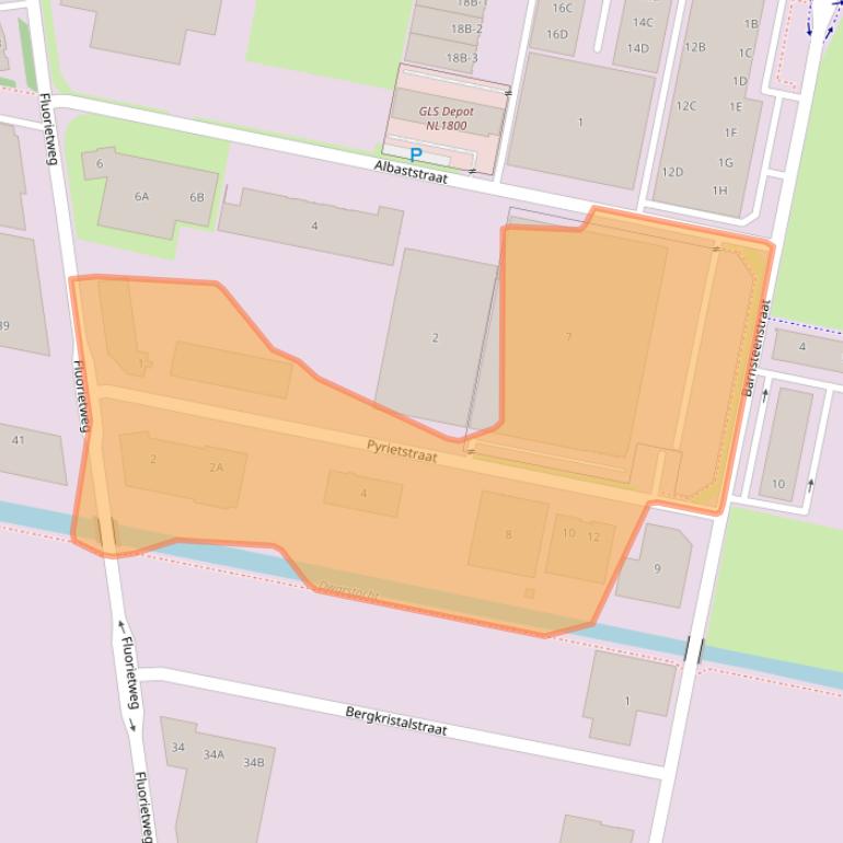 Kaart van postcodegebied 1812SC.