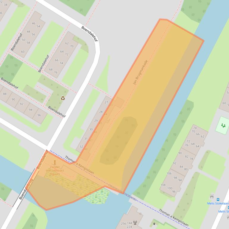 Kaart van postcodegebied 1813BR.