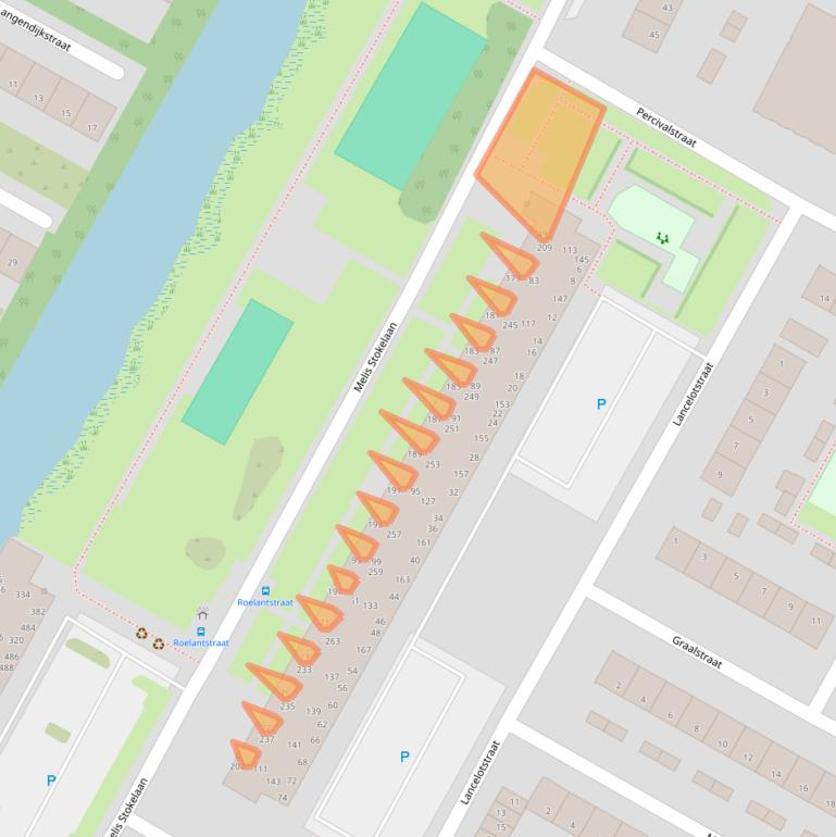 Kaart van postcodegebied 1813DB.