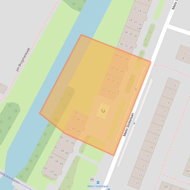 Kaart van postcodegebied 1813DL.