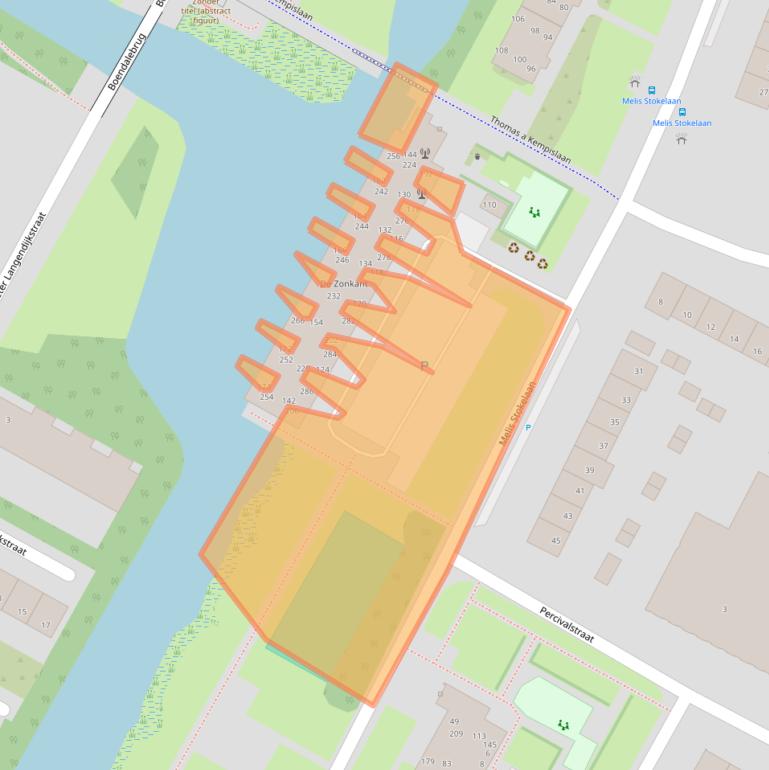 Kaart van postcodegebied 1813DP.