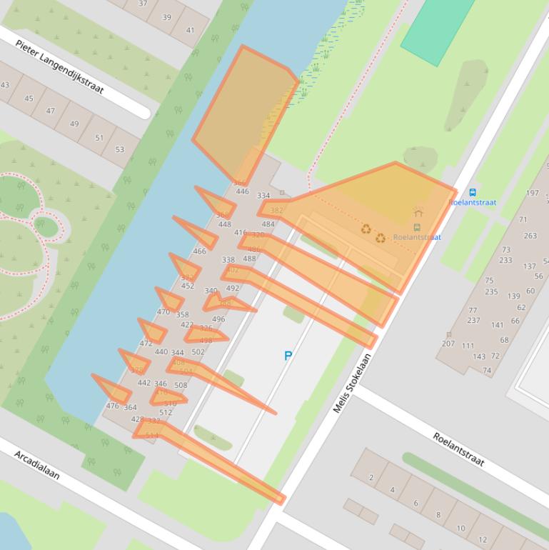 Kaart van postcodegebied 1813DV.