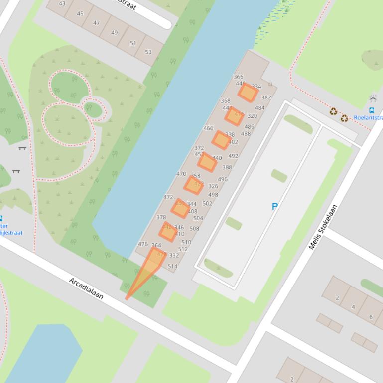 Kaart van postcodegebied 1813DW.