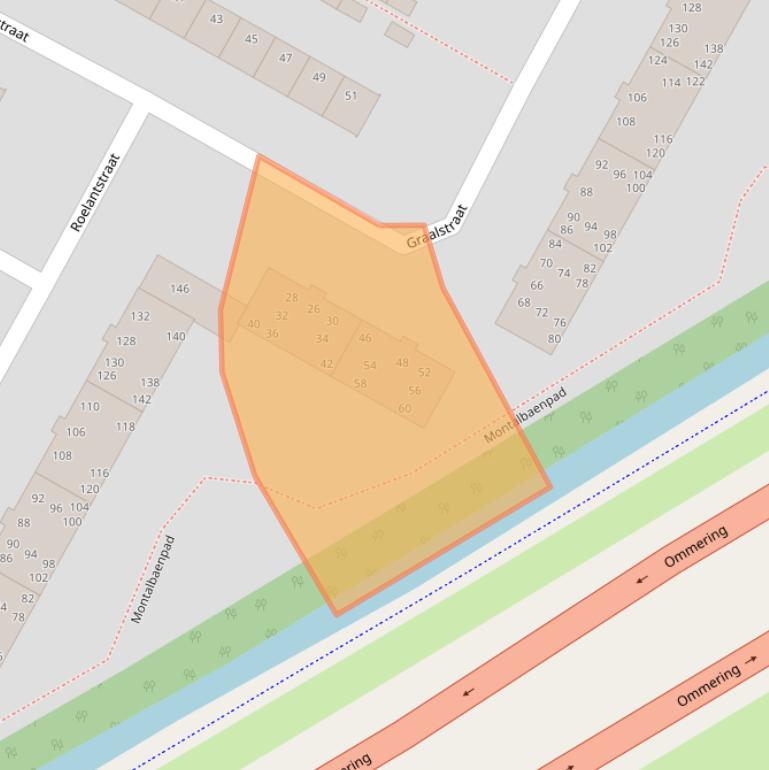 Kaart van postcodegebied 1813ER.