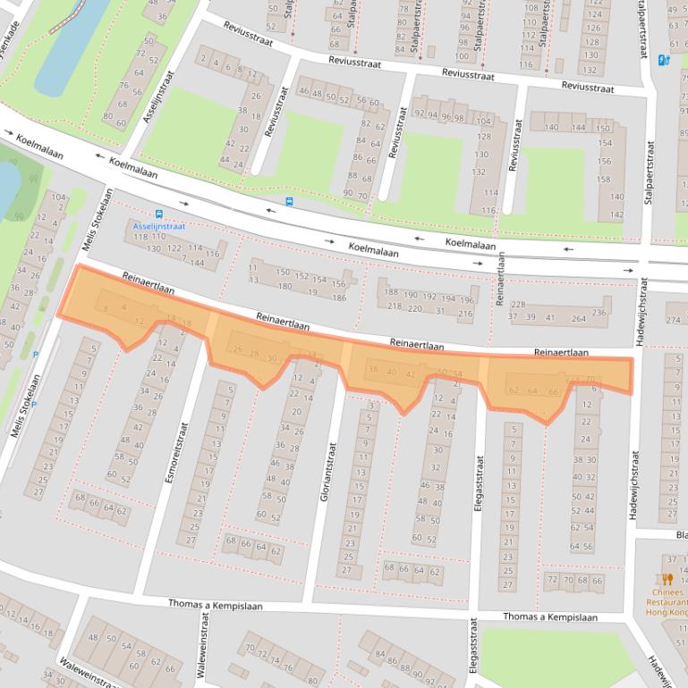 Kaart van postcodegebied 1813JP.