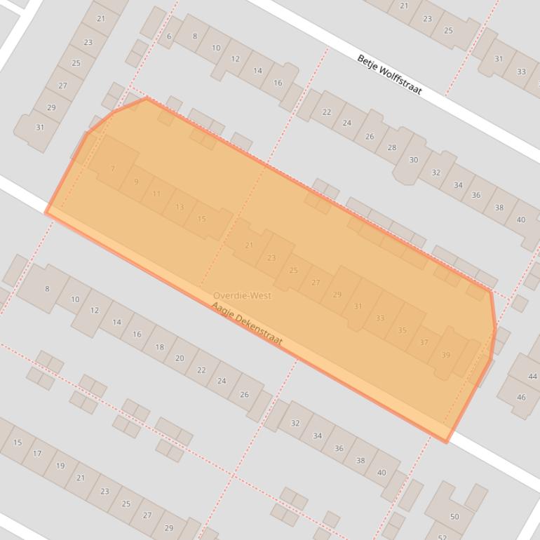 Kaart van postcodegebied 1813KK.