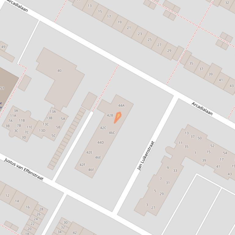 Kaart van postcodegebied 1813KP.