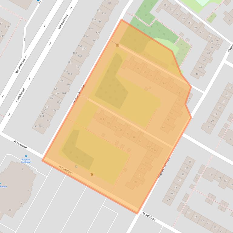 Kaart van postcodegebied 1813KT.