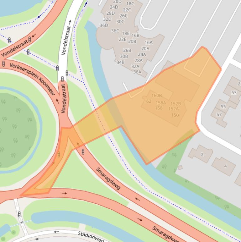 Kaart van postcodegebied 1813KV.