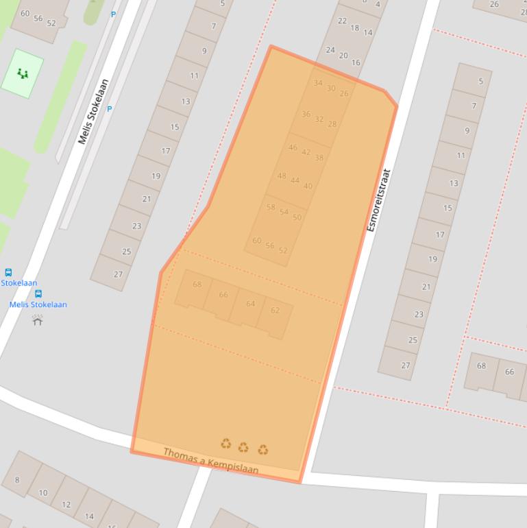 Kaart van postcodegebied 1813LG.