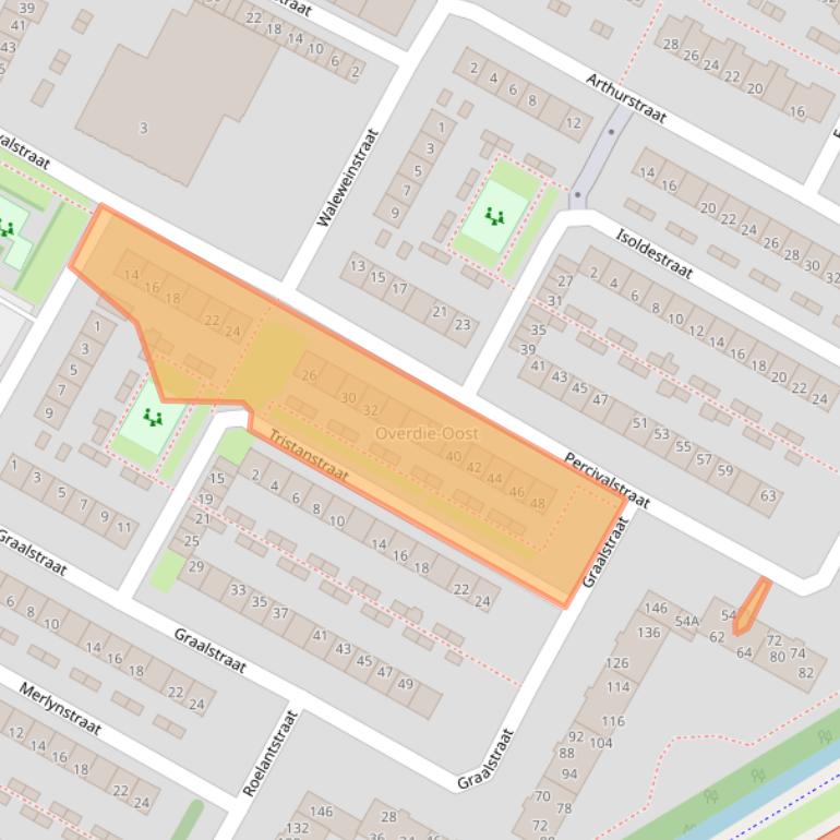 Kaart van postcodegebied 1813LV.