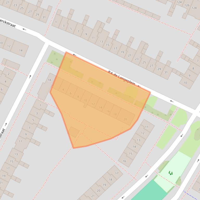 Kaart van postcodegebied 1813VB.