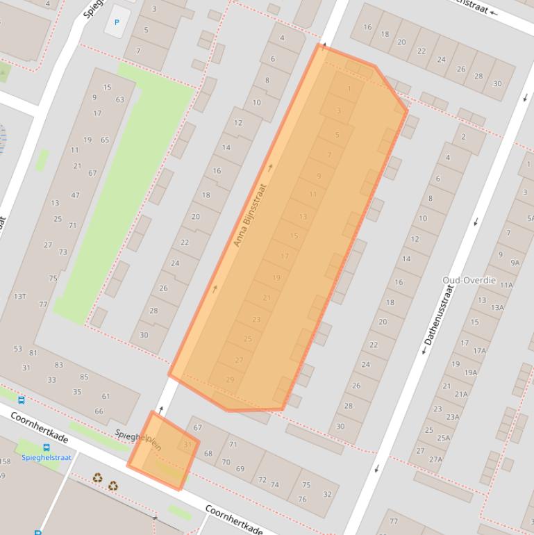 Kaart van postcodegebied 1813VR.