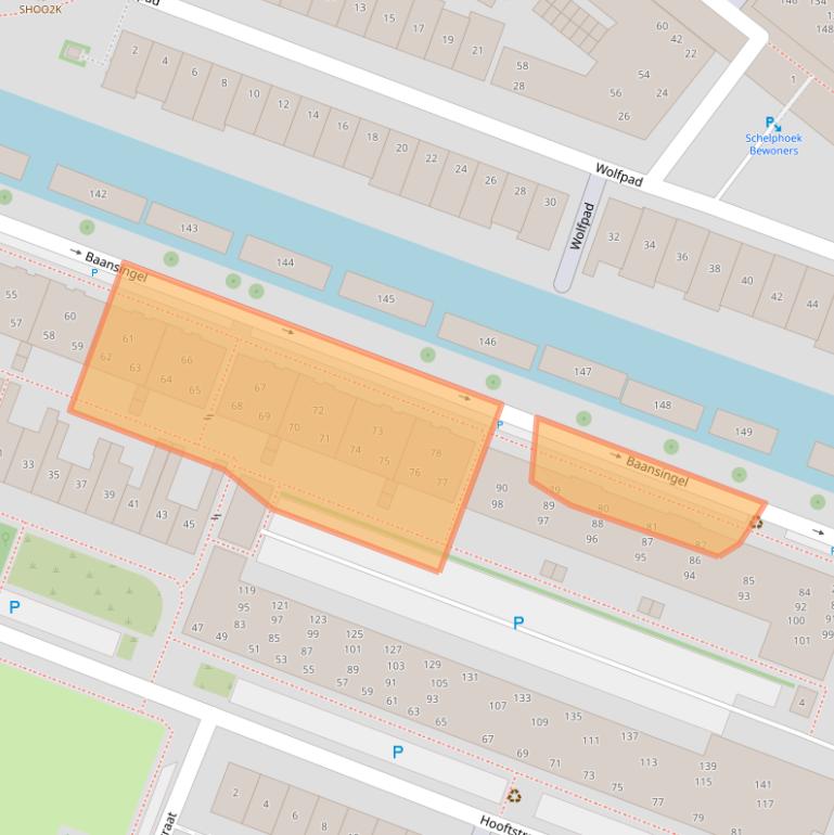 Kaart van postcodegebied 1813ZB.